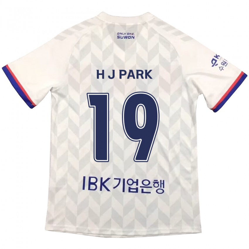 Dětské Jun-Hui Park #19 Bílá Modrá Daleko Hráčské Dresy 2024/25 Dres