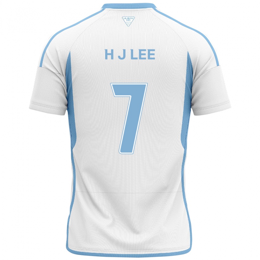 Dětské Jae-Hun Lee #7 Bílá Modrá Daleko Hráčské Dresy 2024/25 Dres