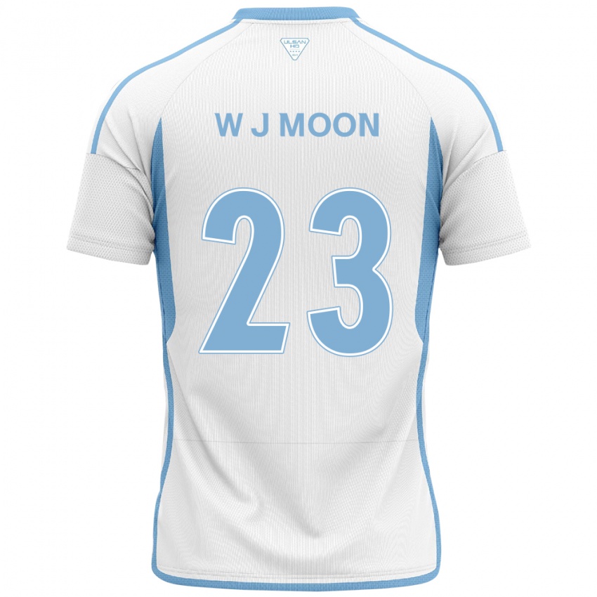 Dětské Ji-Won Moon #23 Bílá Modrá Daleko Hráčské Dresy 2024/25 Dres