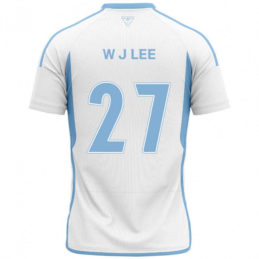 Dětské Ji-Woo Lee #27 Bílá Modrá Daleko Hráčské Dresy 2024/25 Dres