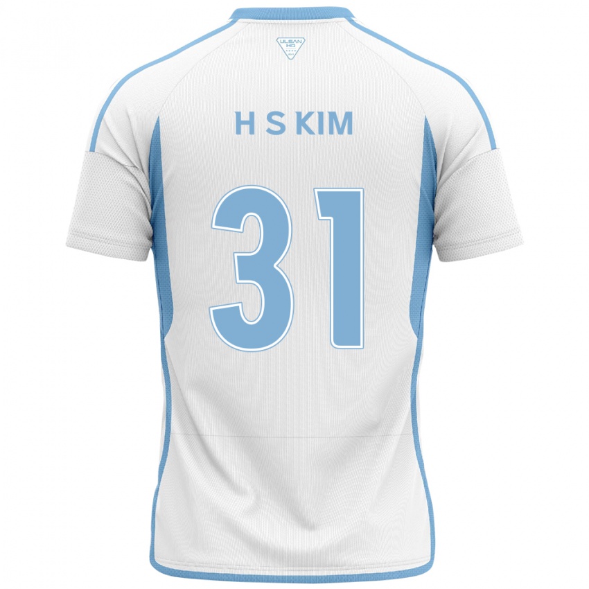 Dětské Se-Hyoung Kim #31 Bílá Modrá Daleko Hráčské Dresy 2024/25 Dres