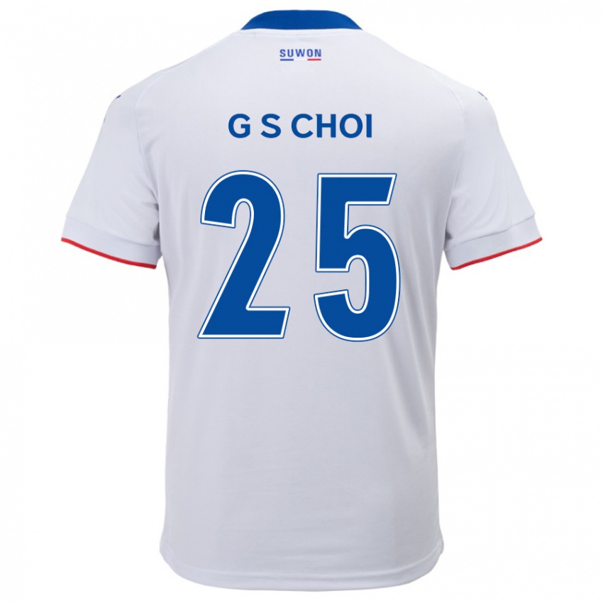 Dětské Sung-Geun Choi #25 Bílá Modrá Daleko Hráčské Dresy 2024/25 Dres