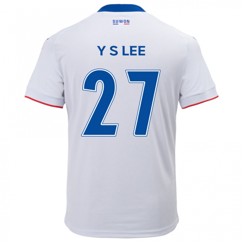 Dětské Shi-Yeong Lee #27 Bílá Modrá Daleko Hráčské Dresy 2024/25 Dres