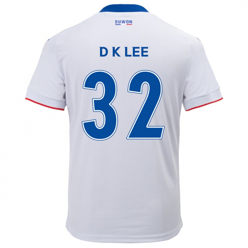 Dětské Kyu-Dong Lee #32 Bílá Modrá Daleko Hráčské Dresy 2024/25 Dres