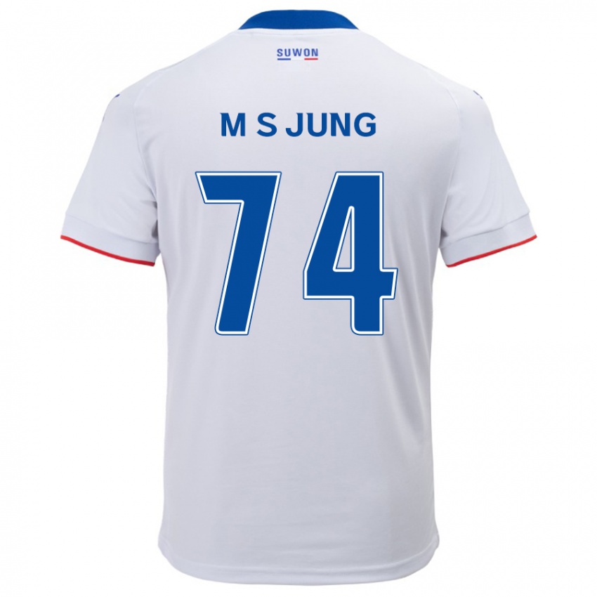 Dětské Sung-Min Jung #74 Bílá Modrá Daleko Hráčské Dresy 2024/25 Dres