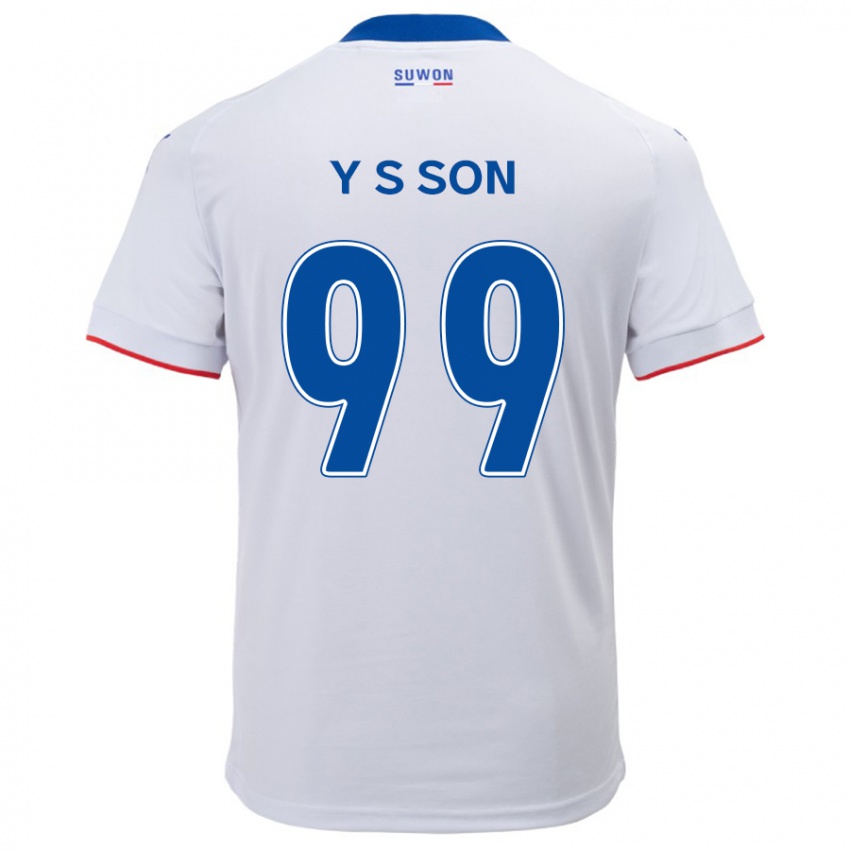 Dětské Suk-Yong Son #99 Bílá Modrá Daleko Hráčské Dresy 2024/25 Dres