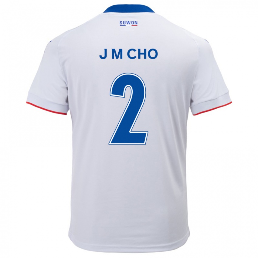 Dětské Min-Jae Cho #2 Bílá Modrá Daleko Hráčské Dresy 2024/25 Dres