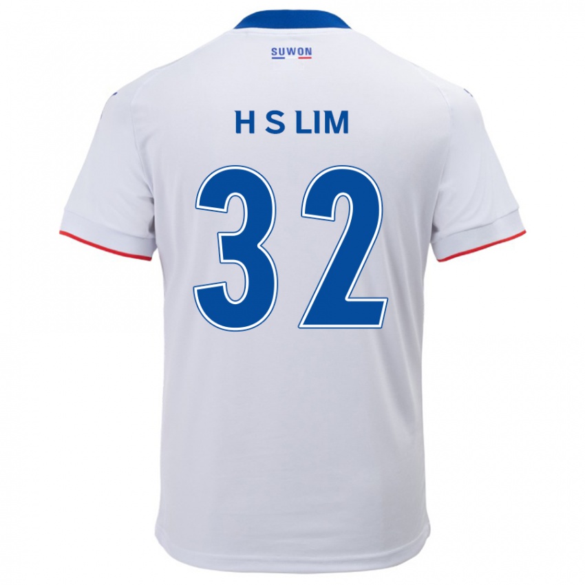 Dětské Seong-Hyeon Lim #32 Bílá Modrá Daleko Hráčské Dresy 2024/25 Dres