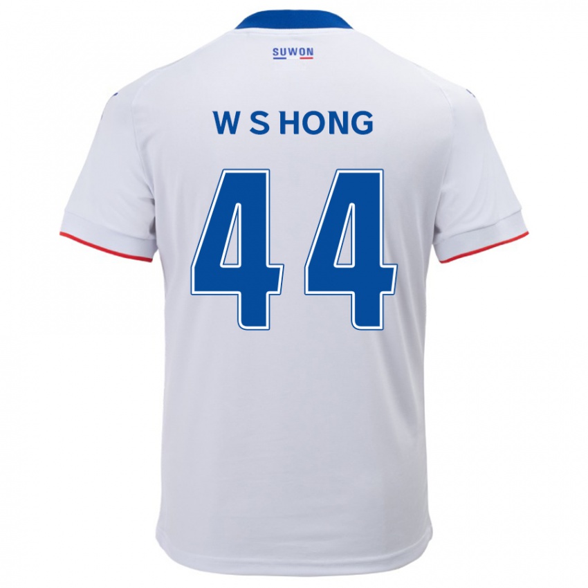 Dětské Sang-Won Hong #44 Bílá Modrá Daleko Hráčské Dresy 2024/25 Dres