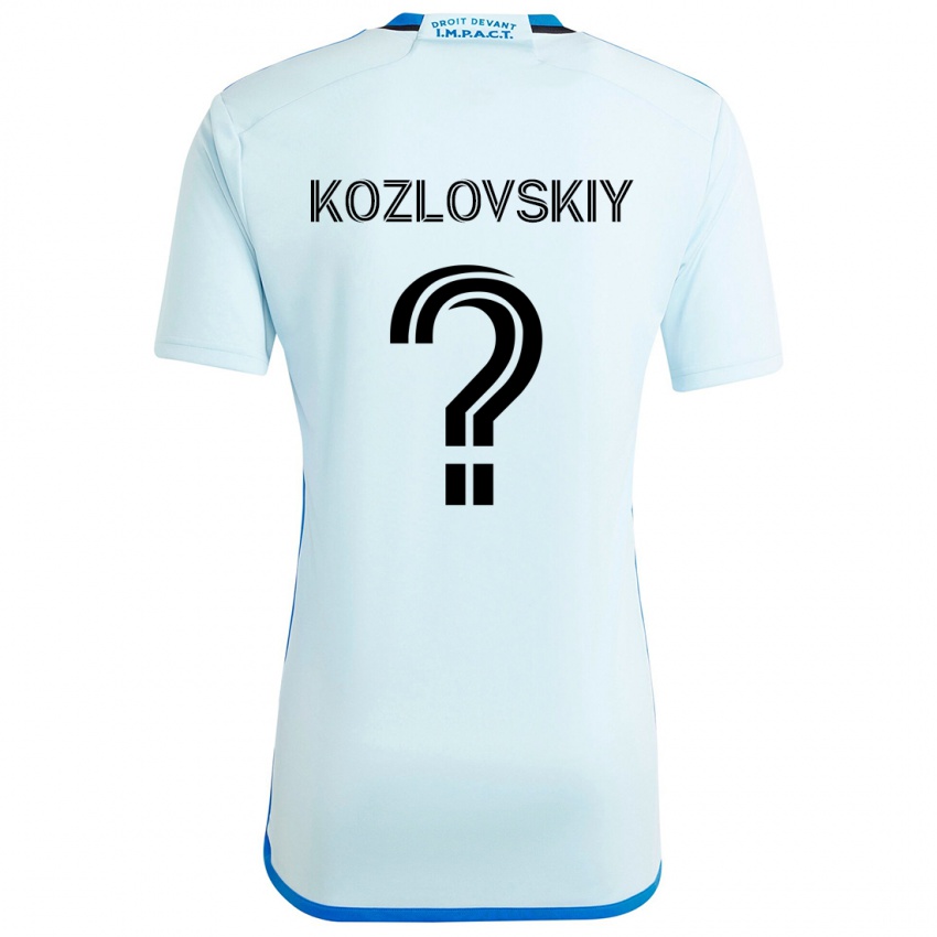 Dětské Sergei Kozlovskiy #0 Ledová Modř Daleko Hráčské Dresy 2024/25 Dres