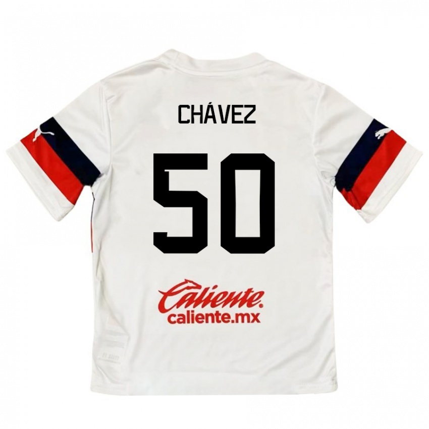 Dětské Mateo Chávez #50 Bílá Červená Daleko Hráčské Dresy 2024/25 Dres