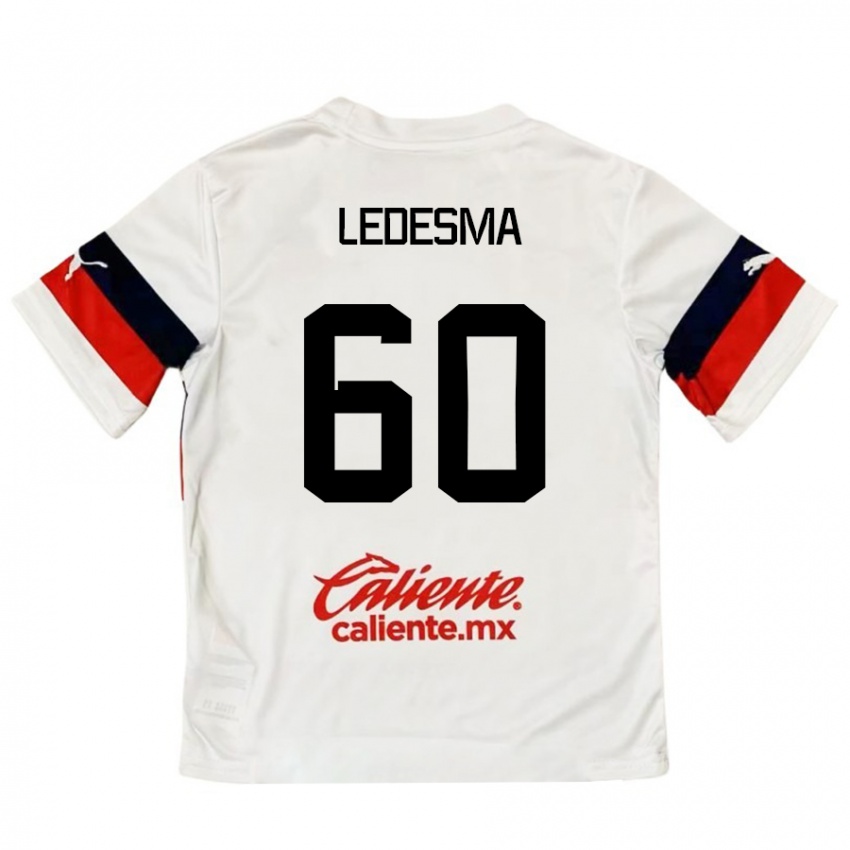 Dětské Luis Ledesma #60 Bílá Červená Daleko Hráčské Dresy 2024/25 Dres