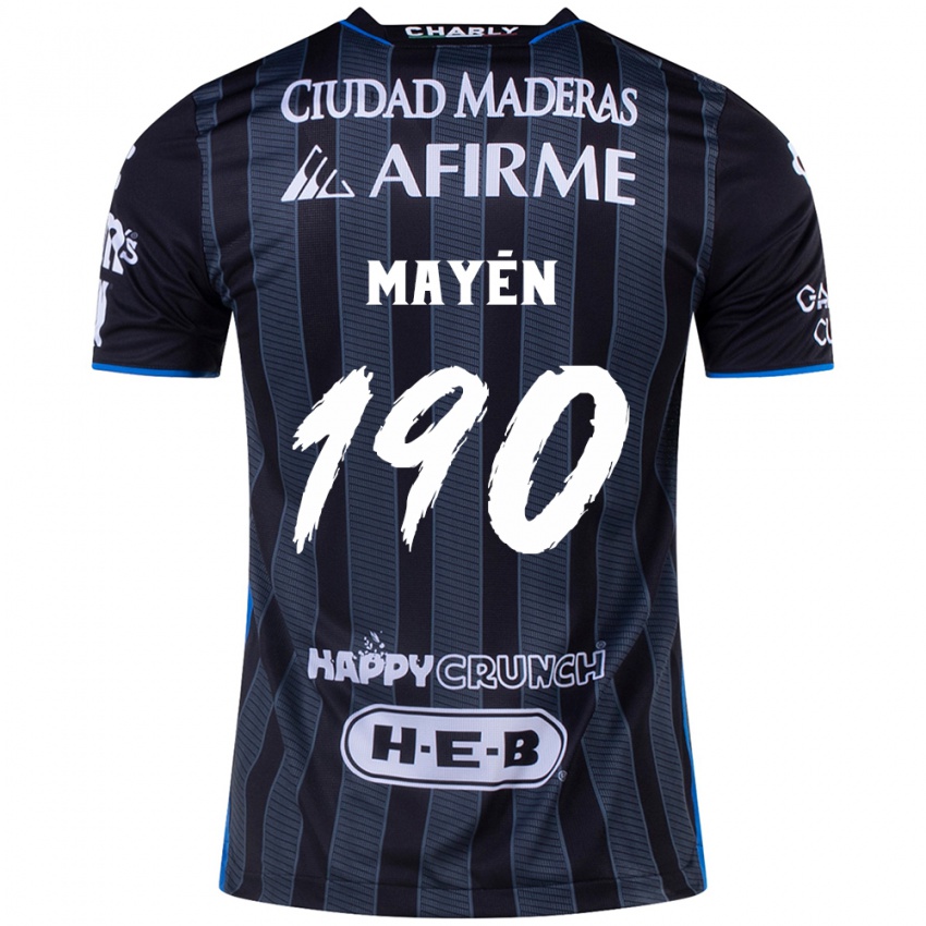 Dětské Eduardo Mayén #190 Bílý Černý Daleko Hráčské Dresy 2024/25 Dres