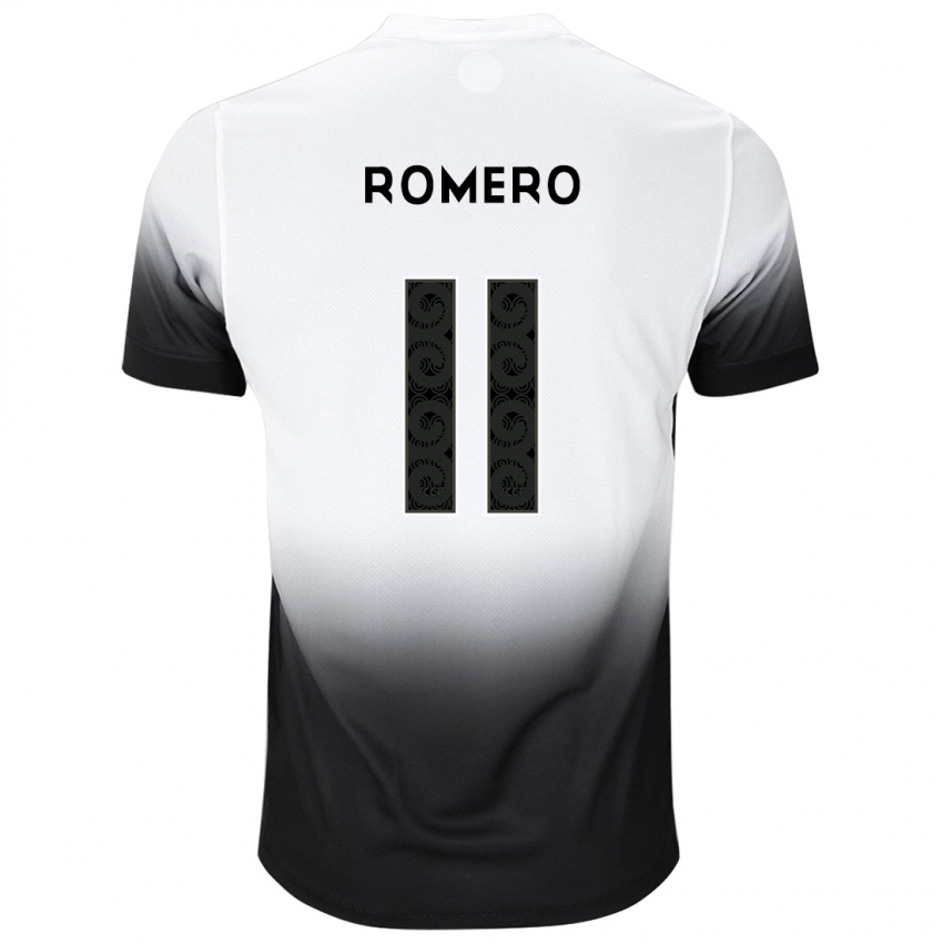 Pánské Angel Romero #11 Bílý Černý Domů Hráčské Dresy 2024/25 Dres