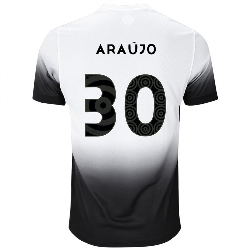 Pánské Matheus Araujo #30 Bílý Černý Domů Hráčské Dresy 2024/25 Dres