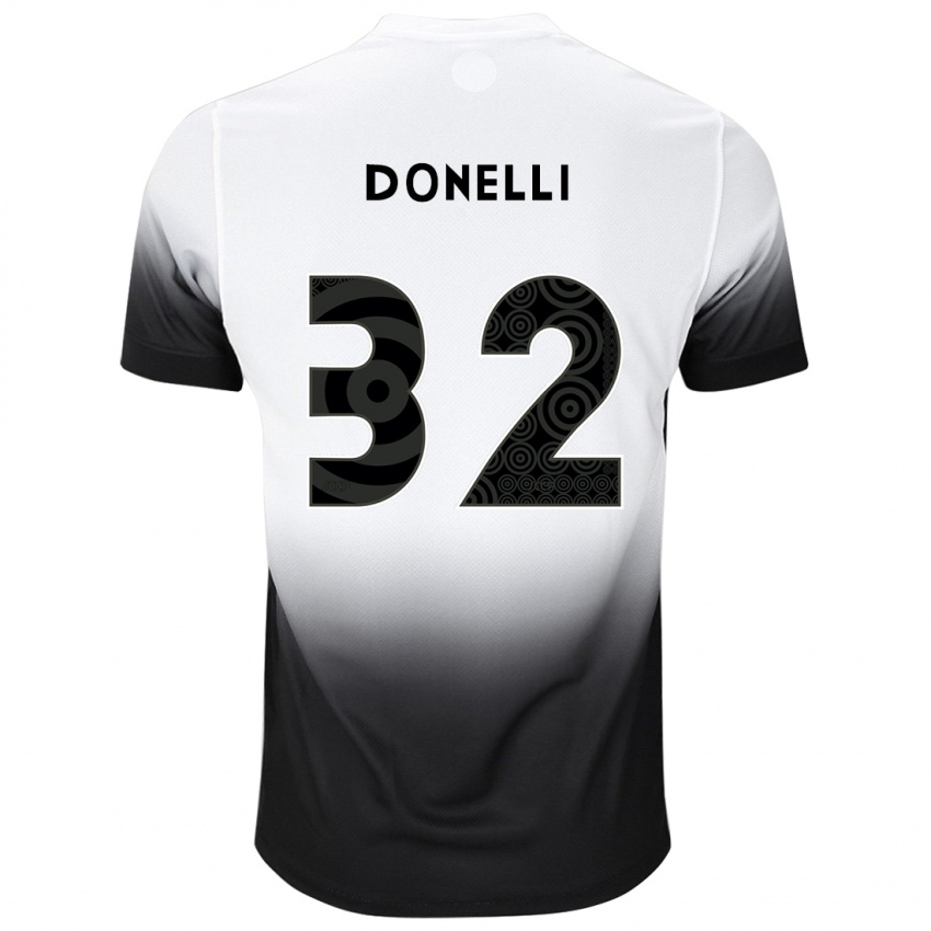 Pánské Matheus Donelli #32 Bílý Černý Domů Hráčské Dresy 2024/25 Dres