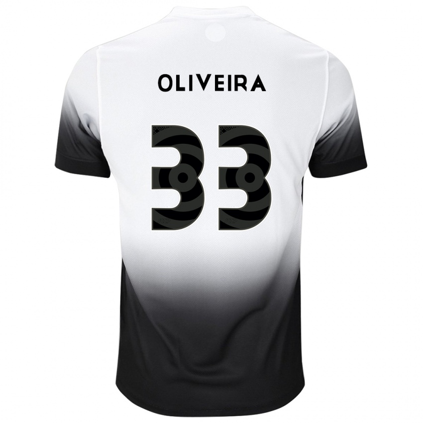 Pánské Ruan Oliveira #33 Bílý Černý Domů Hráčské Dresy 2024/25 Dres