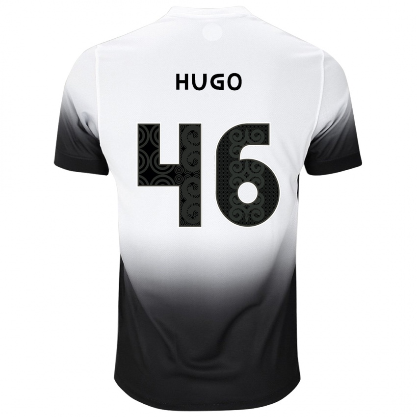 Pánské Hugo #46 Bílý Černý Domů Hráčské Dresy 2024/25 Dres