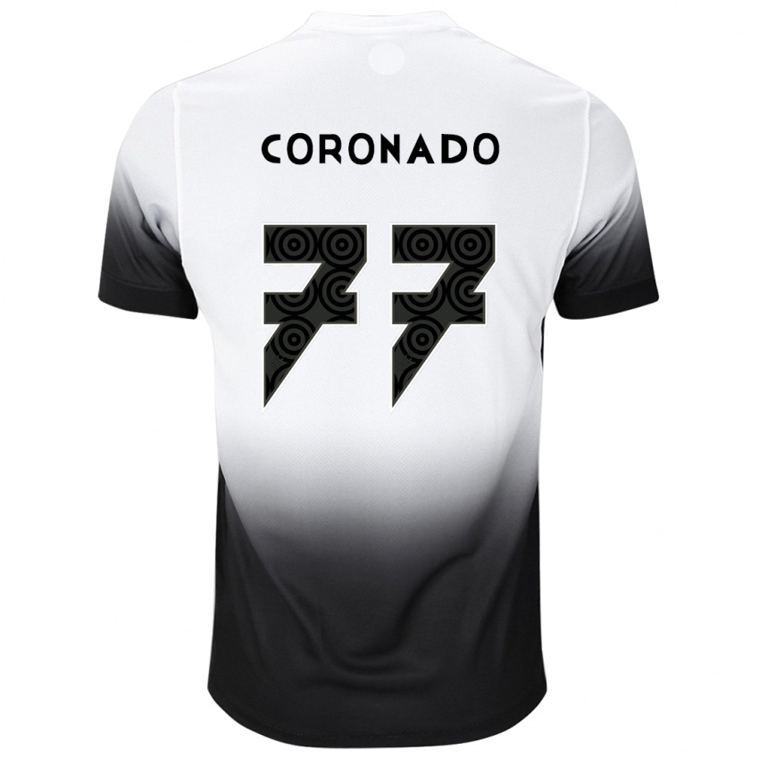 Pánské Igor Coronado #77 Bílý Černý Domů Hráčské Dresy 2024/25 Dres