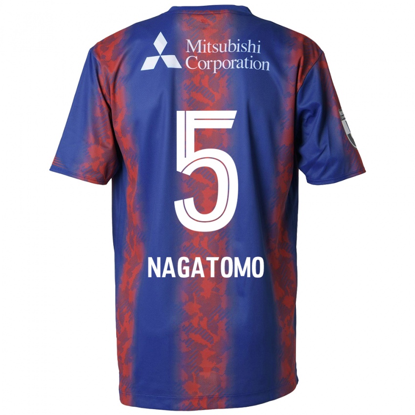 Pánské Yuto Nagatomo #5 Modrá Červená Domů Hráčské Dresy 2024/25 Dres