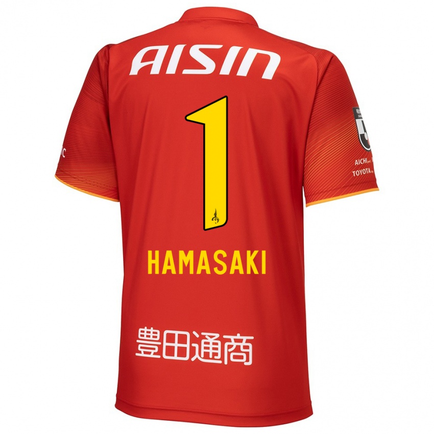 Pánské Shiki Hamasaki #1 Červená Bílá Žlutá Domů Hráčské Dresy 2024/25 Dres