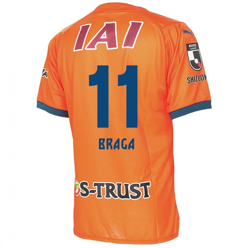 Pánské Lucas Braga #11 Oranžová Modrá Domů Hráčské Dresy 2024/25 Dres