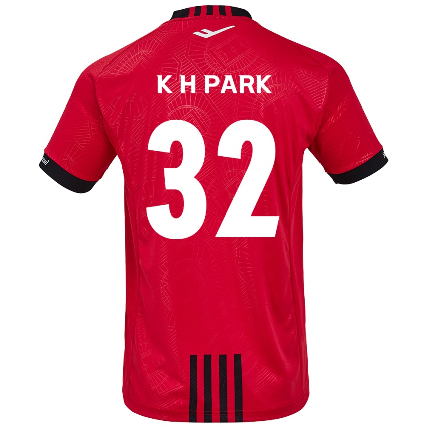 Pánské Han-Kyul Park #32 Červená Černá Domů Hráčské Dresy 2024/25 Dres