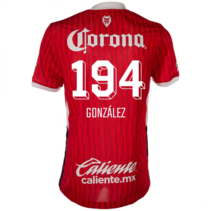 Pánské Cristopher González #194 Červená Bílá Domů Hráčské Dresy 2024/25 Dres