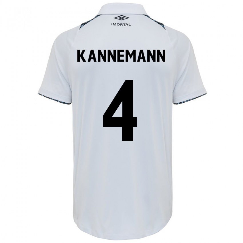 Pánské Walter Kannemann #4 Bílá Modrá Daleko Hráčské Dresy 2024/25 Dres