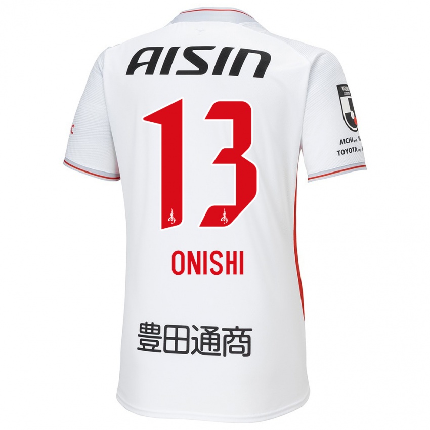 Pánské Ritsu Onishi #13 Bílá Žlutá Červená Daleko Hráčské Dresy 2024/25 Dres