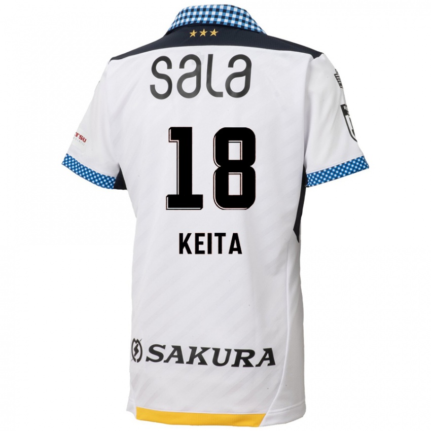 Pánské Keita Takahata #18 Bílý Černý Daleko Hráčské Dresy 2024/25 Dres