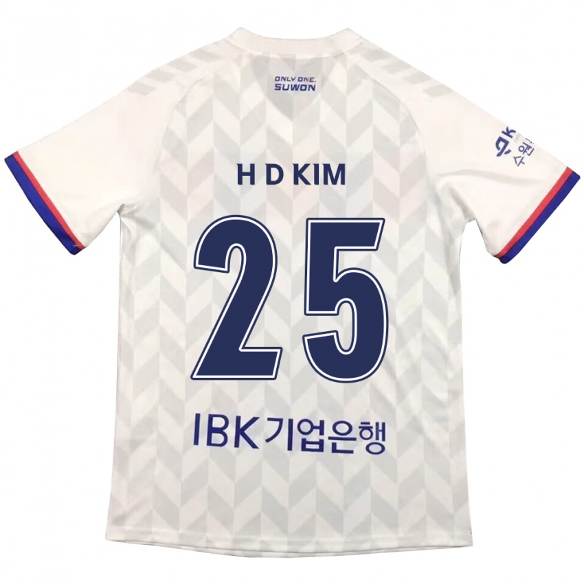 Pánské Dae-Hyun Kim #25 Bílá Modrá Daleko Hráčské Dresy 2024/25 Dres