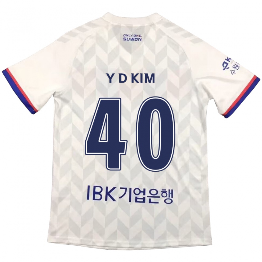 Pánské Do-Yoon Kim #40 Bílá Modrá Daleko Hráčské Dresy 2024/25 Dres