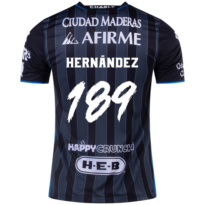 Pánské Sebastián Hernández #189 Bílý Černý Daleko Hráčské Dresy 2024/25 Dres