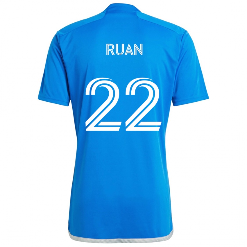 Dámské Ruan #22 Modrá Bílá Domů Hráčské Dresy 2024/25 Dres