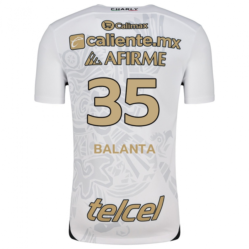 Dámské Kevin Balanta #35 Bílý Černý Daleko Hráčské Dresy 2024/25 Dres