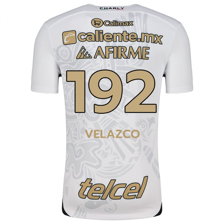 Dámské Emiliano Velazco #192 Bílý Černý Daleko Hráčské Dresy 2024/25 Dres