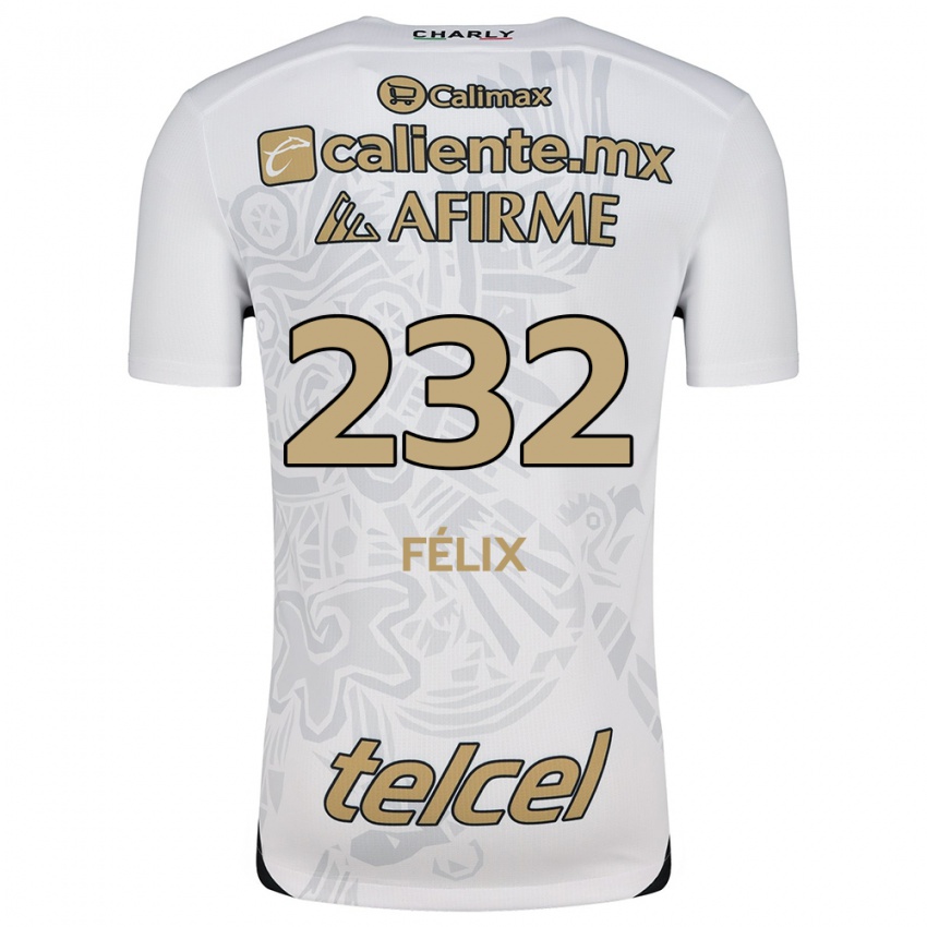 Dámské Erick Félix #232 Bílý Černý Daleko Hráčské Dresy 2024/25 Dres