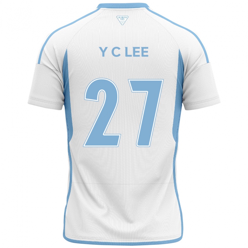 Dámské Chung-Yong Lee #27 Bílá Modrá Daleko Hráčské Dresy 2024/25 Dres