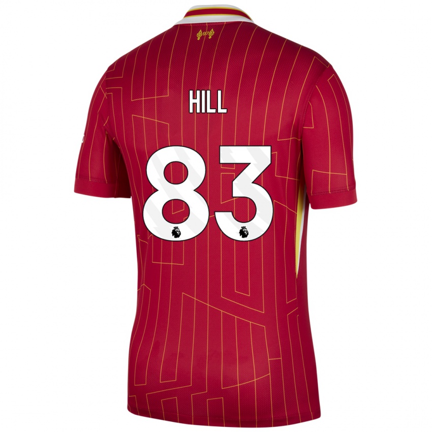 Dětské Thomas Hill #83 Červená Žlutá Bílá Domů Hráčské Dresy 2024/25 Dres