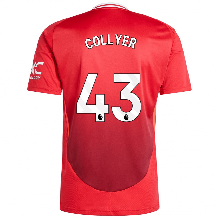 Dětské Toby Collyer #43 Jasně Červená Domů Hráčské Dresy 2024/25 Dres