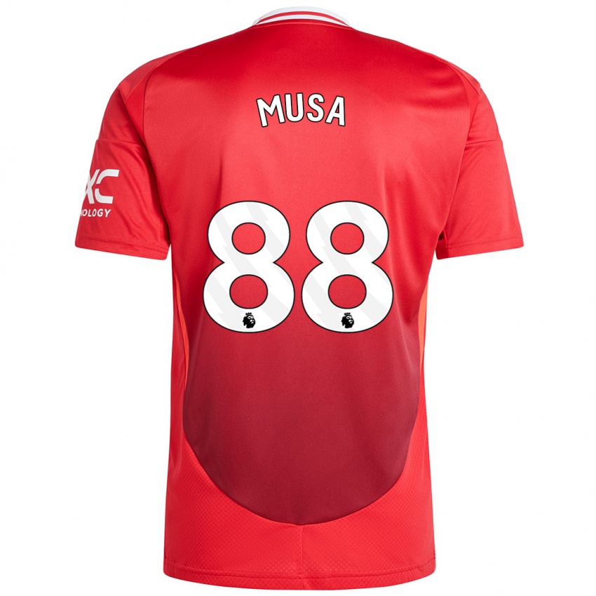 Dětské Victor Musa #88 Jasně Červená Domů Hráčské Dresy 2024/25 Dres