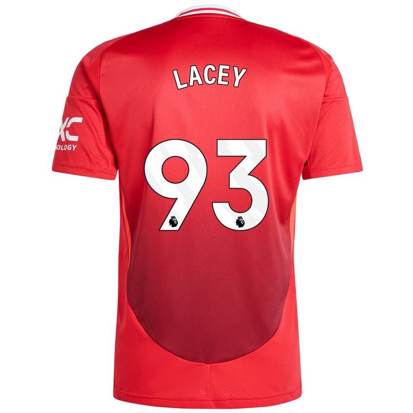 Dětské Shea Lacey #93 Jasně Červená Domů Hráčské Dresy 2024/25 Dres