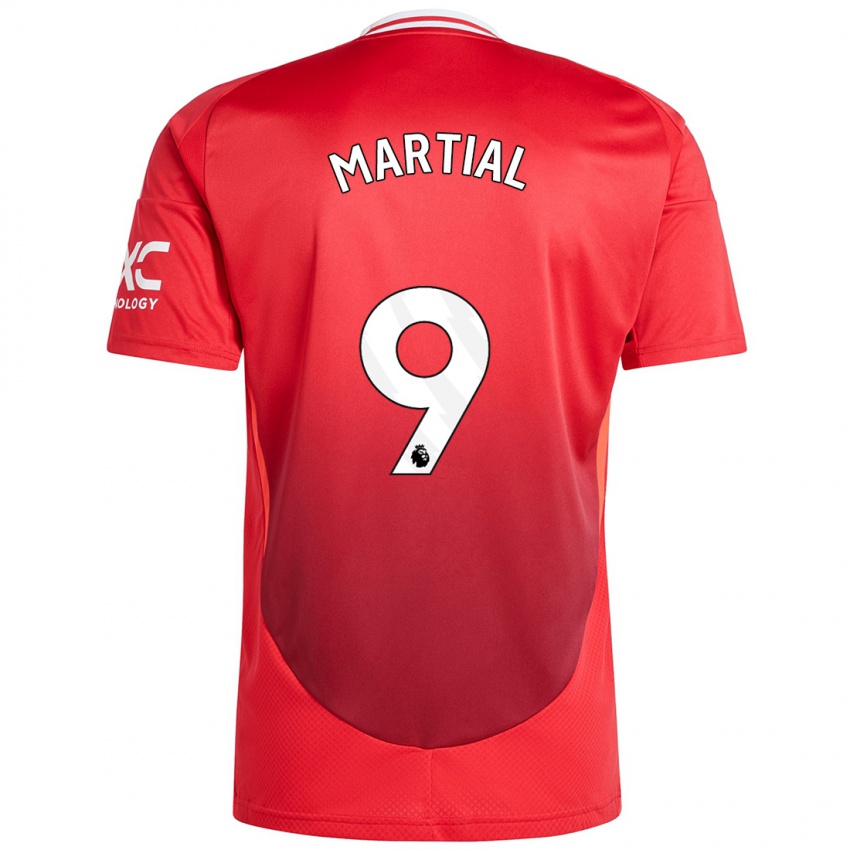 Dětské Anthony Martial #9 Jasně Červená Domů Hráčské Dresy 2024/25 Dres