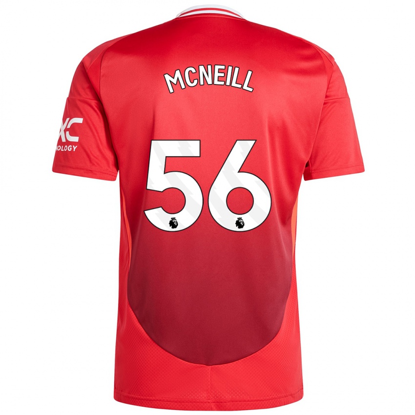 Dětské Charlie Mcneill #56 Jasně Červená Domů Hráčské Dresy 2024/25 Dres