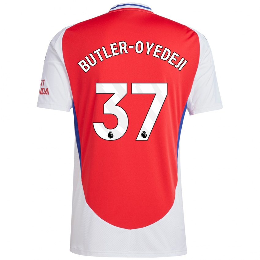 Dětské Nathan Butler-Oyedeji #37 Červená Bílá Domů Hráčské Dresy 2024/25 Dres