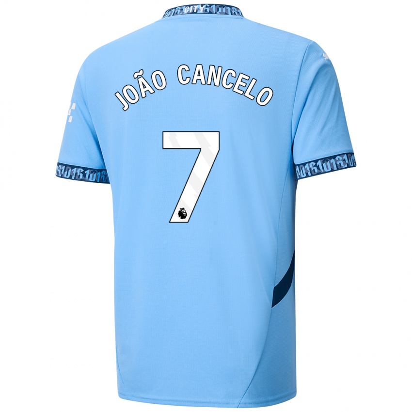 Dětské Joao Cancelo #7 Námořnická Modř Domů Hráčské Dresy 2024/25 Dres