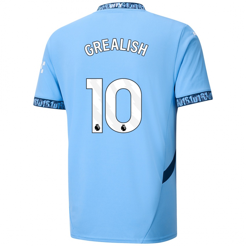 Dětské Jack Grealish #10 Námořnická Modř Domů Hráčské Dresy 2024/25 Dres