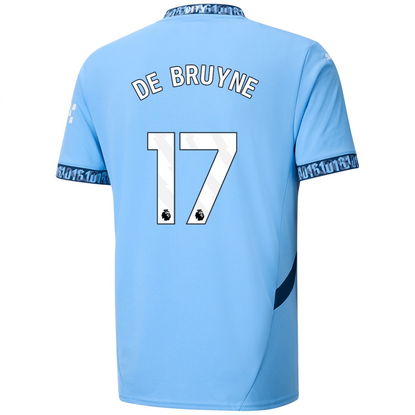 Dětské Kevin De Bruyne #17 Námořnická Modř Domů Hráčské Dresy 2024/25 Dres