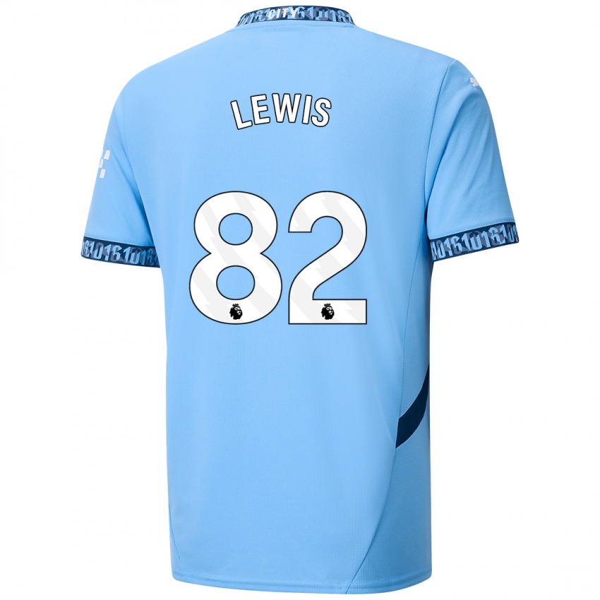 Dětské Rico Lewis #82 Námořnická Modř Domů Hráčské Dresy 2024/25 Dres